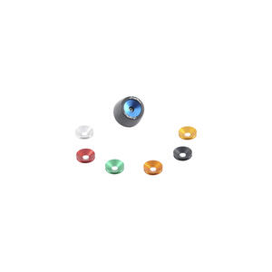 Pair of Alluminium insert for Wheel Axle Sliders <p>Nero</p>